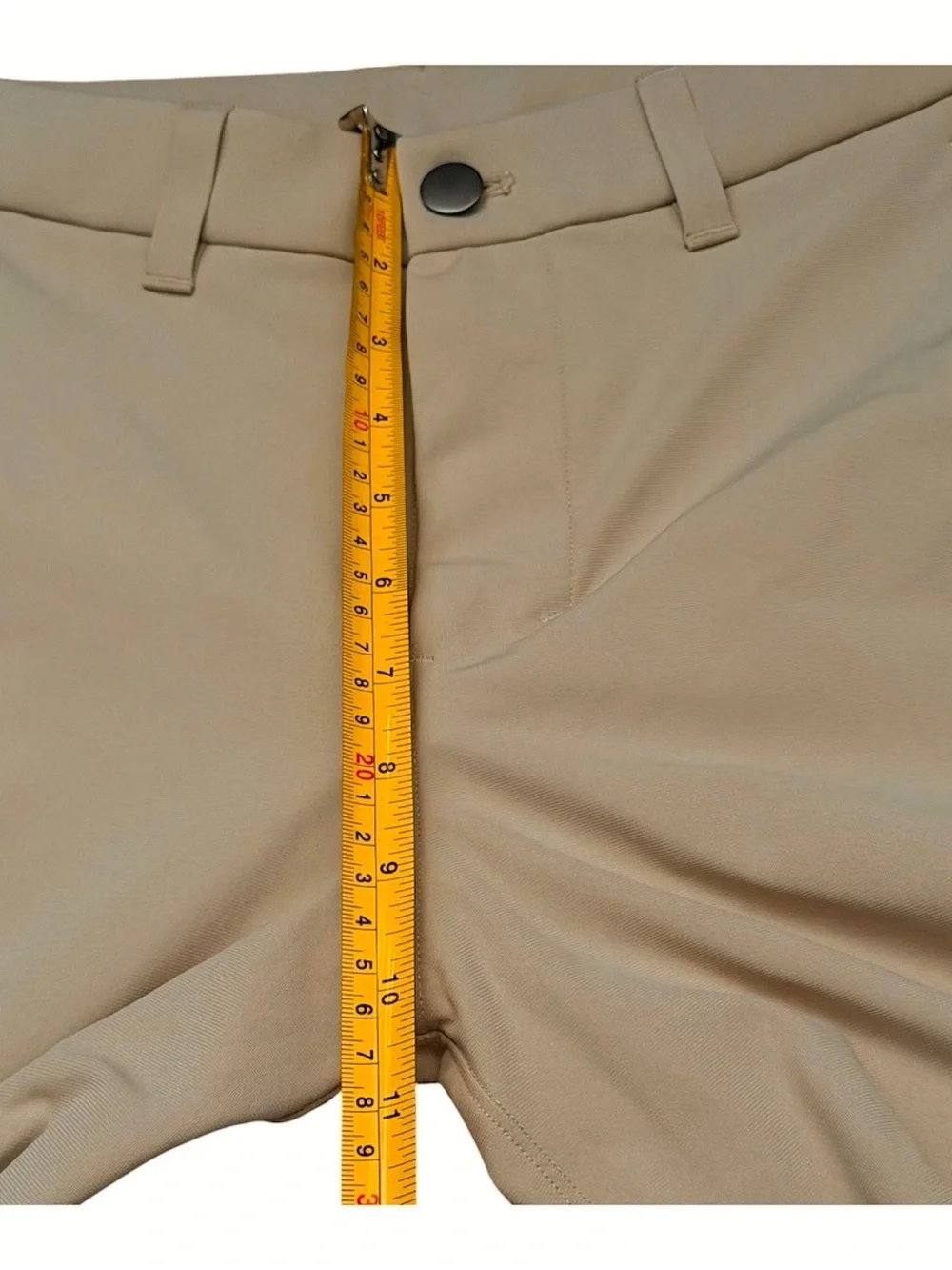 Lululemon Commission Slim Beige Pant Mens 28 Drop Warpstreme Chino LM5AQYS
